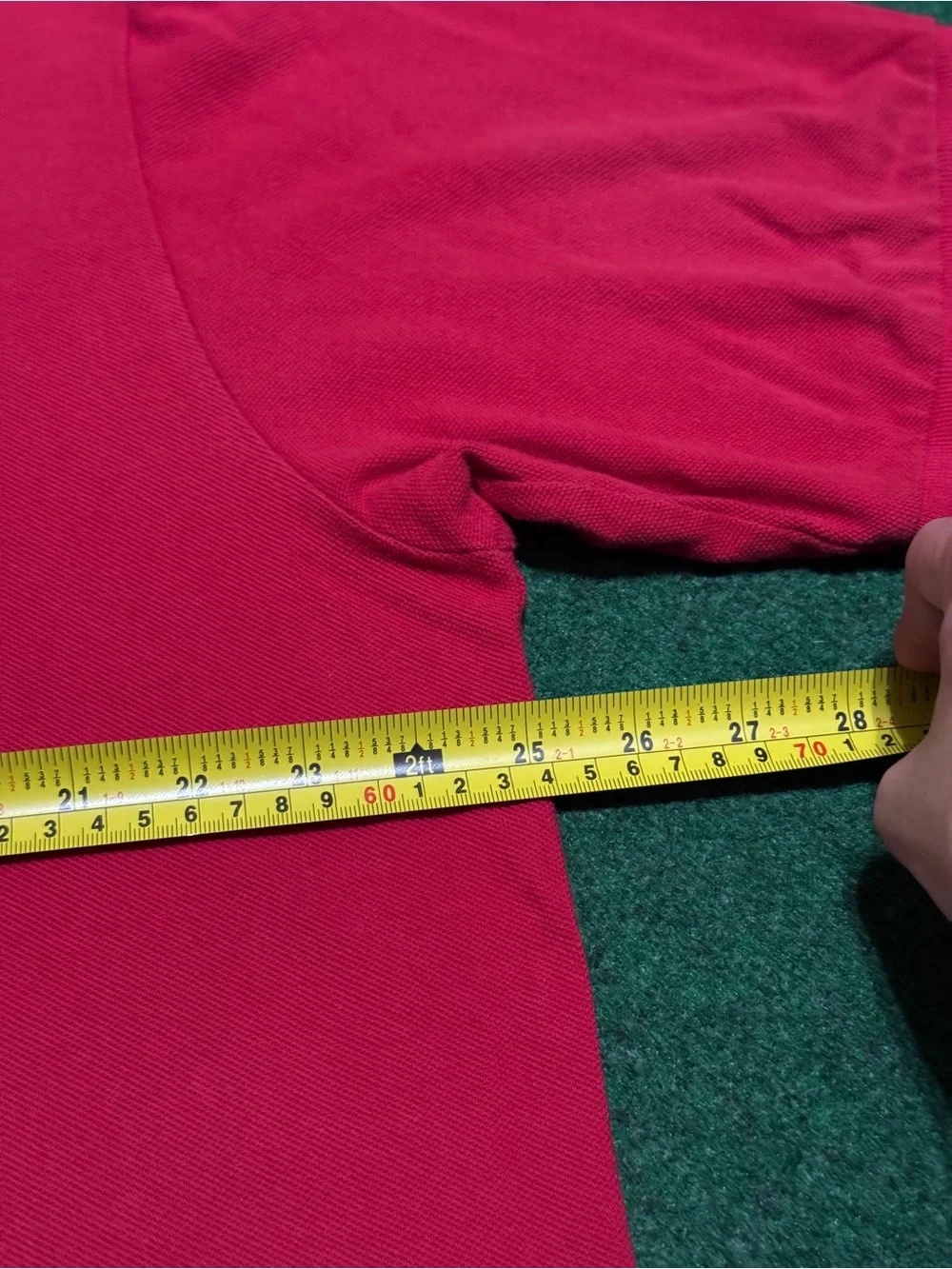 Polo Ralph Lauren Vintage Polo Red Collared Shirt XL 25x31 Preppy Golf 90s